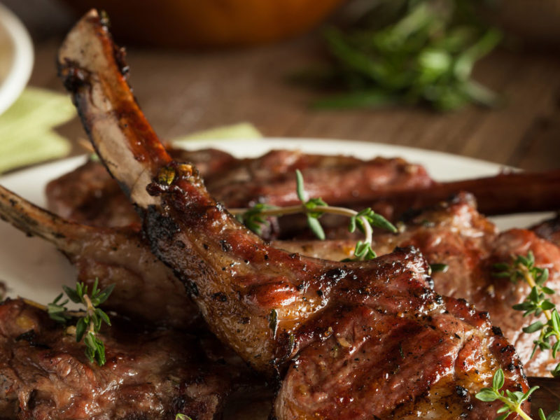 Garlic-Ghee Lamb Chops